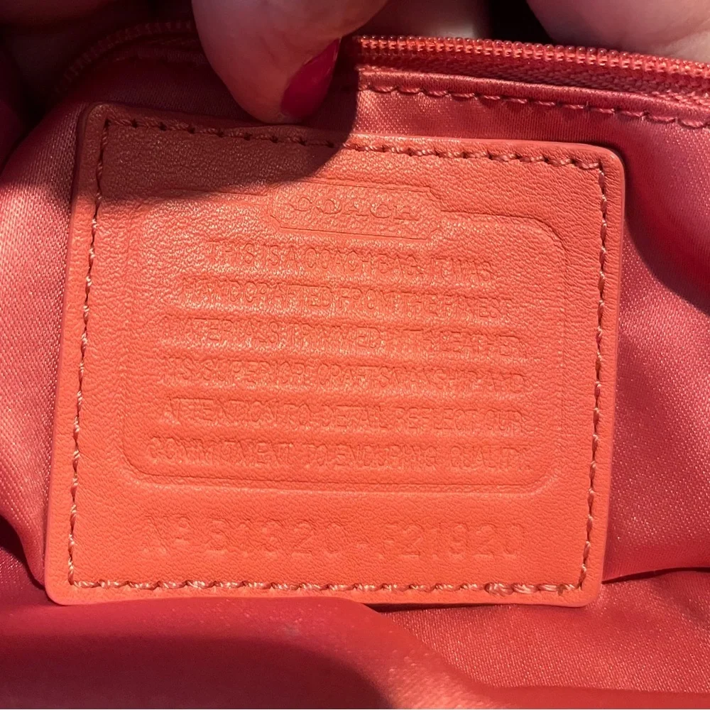 Coach Pink and Orange Women's Bag - Picture 11 of 17